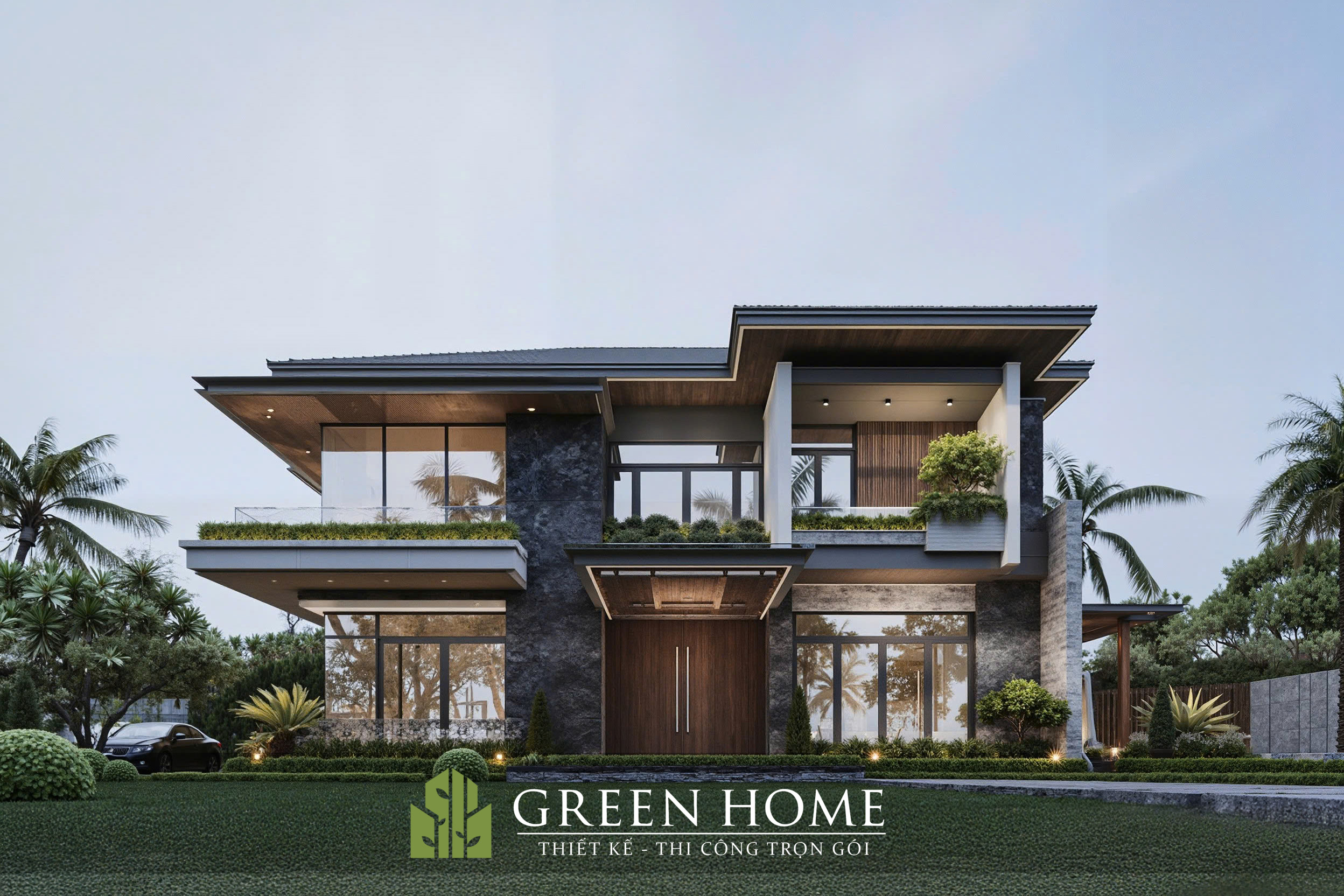 Mặt tiền 10m sang trọng, tinh tế từng đường nét